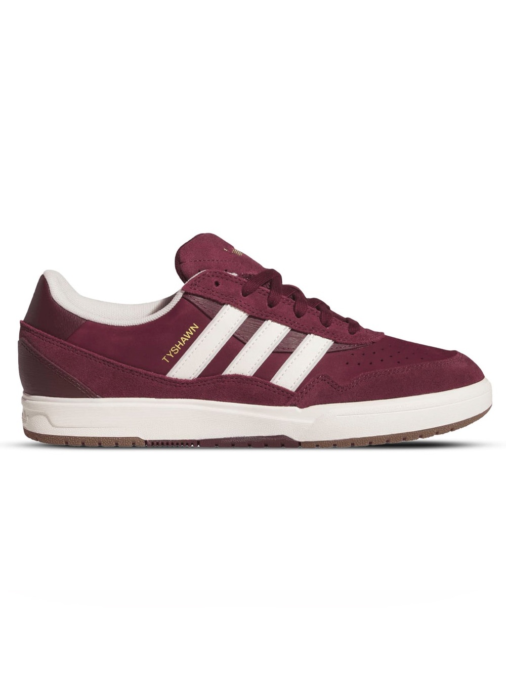 🆕 Adidas Tyshawn II Maroon Core White Gold Metallic Men’s 11.5 NIB Skate Shoes